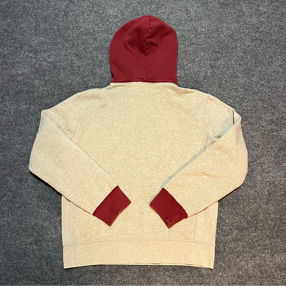 Vintage 90s Polo Ralph Lauren Two Tone 1/4 Zip Hoodie - Picture 2 of 7